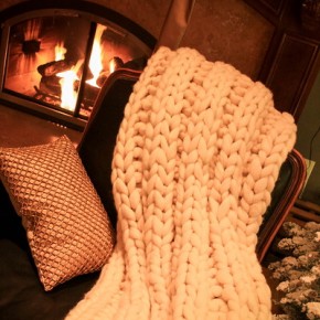 Our Holiday Home ~ White Christmas Trees & Cozy Throws Our Holiday Home ~ White Christmas Trees & Cozy Throws