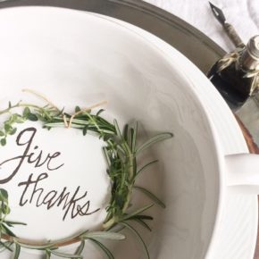 Mini Give Thanks Herb Wreaths for your Thanksgiving Table Mini Give Thanks Herb Wreaths for your Thanksgiving Table