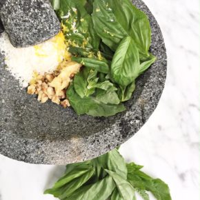 Mortar and Pestle Pesto Mortar and Pestle Pesto