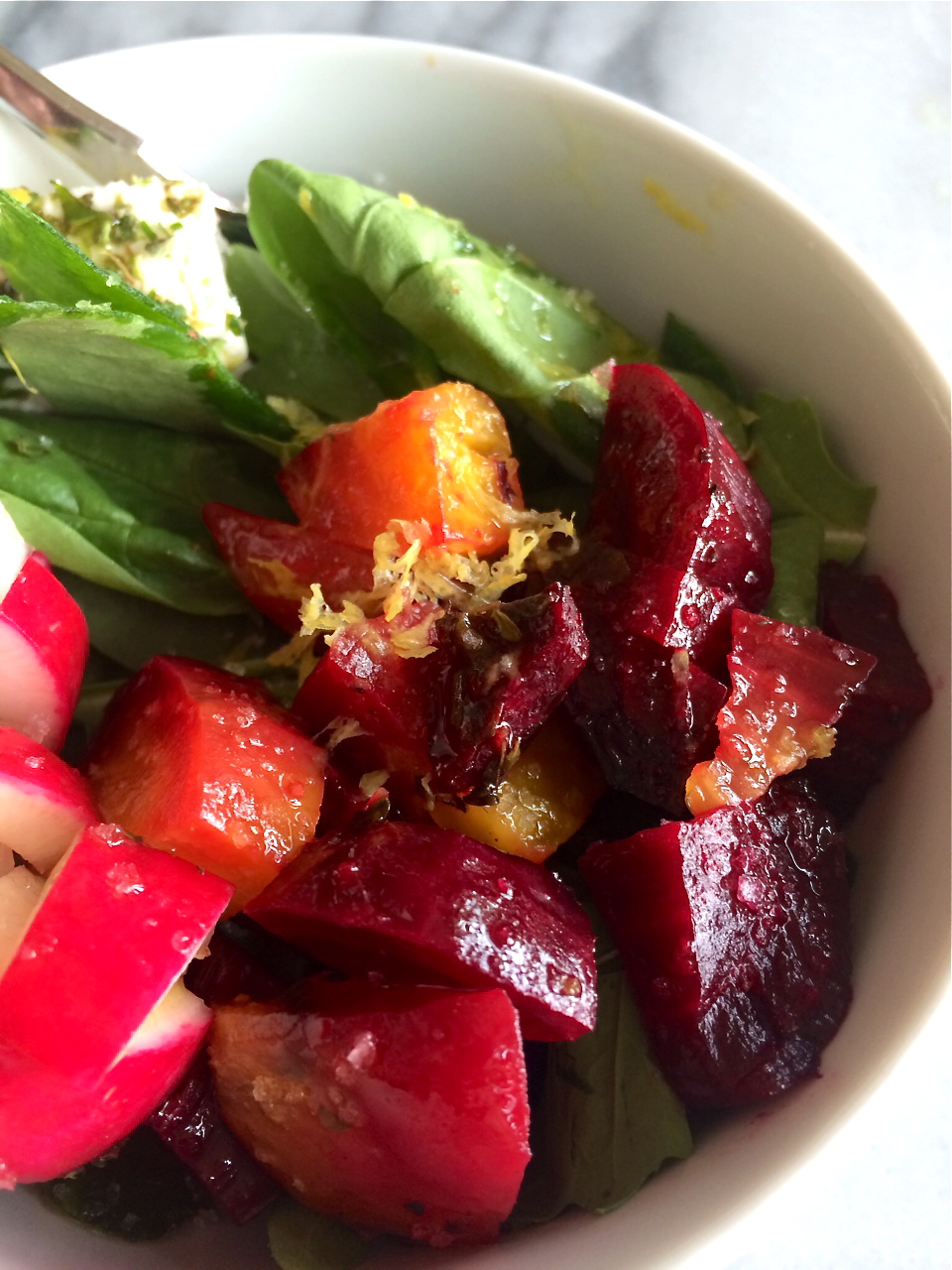 Beet It! Roasted Beet & Radish Salad | La Famiglia Design Blog