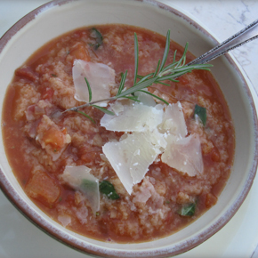 Rustic Pane & Tomato Soup ~
