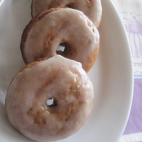 Cardamom and Cinnamon Baked Donuts with a Citrus Glaze