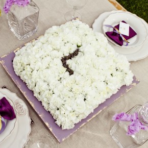 Wild about Lavender! DIY Floral 'Cake' Centerpiece