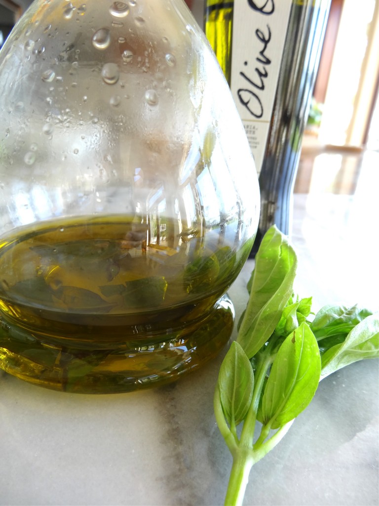 Basil flavored olive oil - Monica Hart