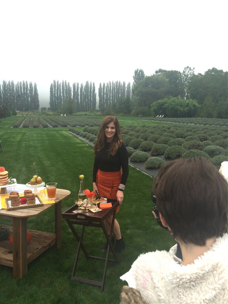 Monica Hart Behind the Scenes Photo shoot for 425 Magazine at Woodinville Lavender