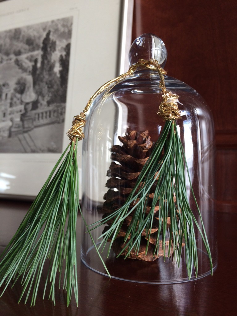 Holiday greenery ~ Real pine tassels via Monica Hart La Famiglia Design