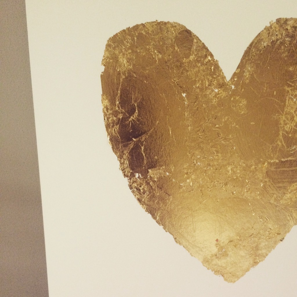 Valentine's Day gold gilding via Monica Hart La Famiglia Design
