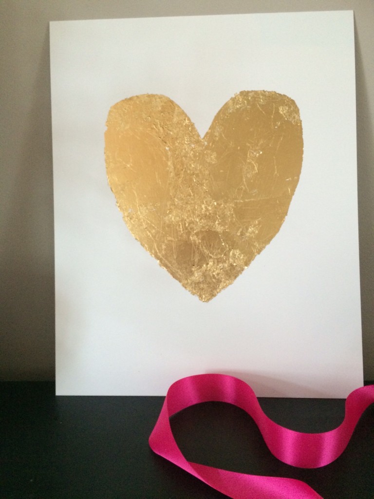 Valentine Day - Gold Gilding via Monica Hart La Famiglia Desiign