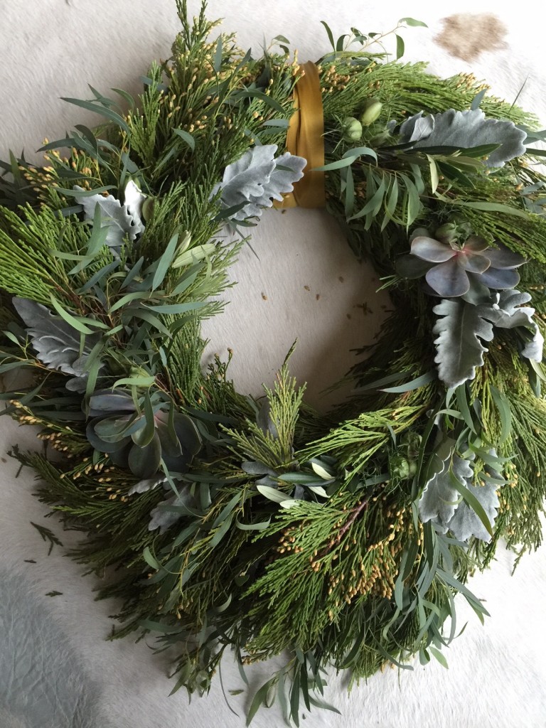Holiday Wreath making Monica Hart La Famiglia Design