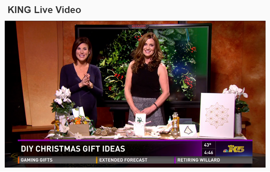 DIY Holiday Gifts with Monica Hart on KING 5 Seattle