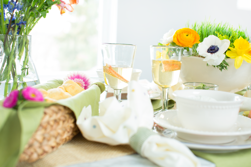 POP of Spring Tablescape - Monica Hart for The Bellevue Collection