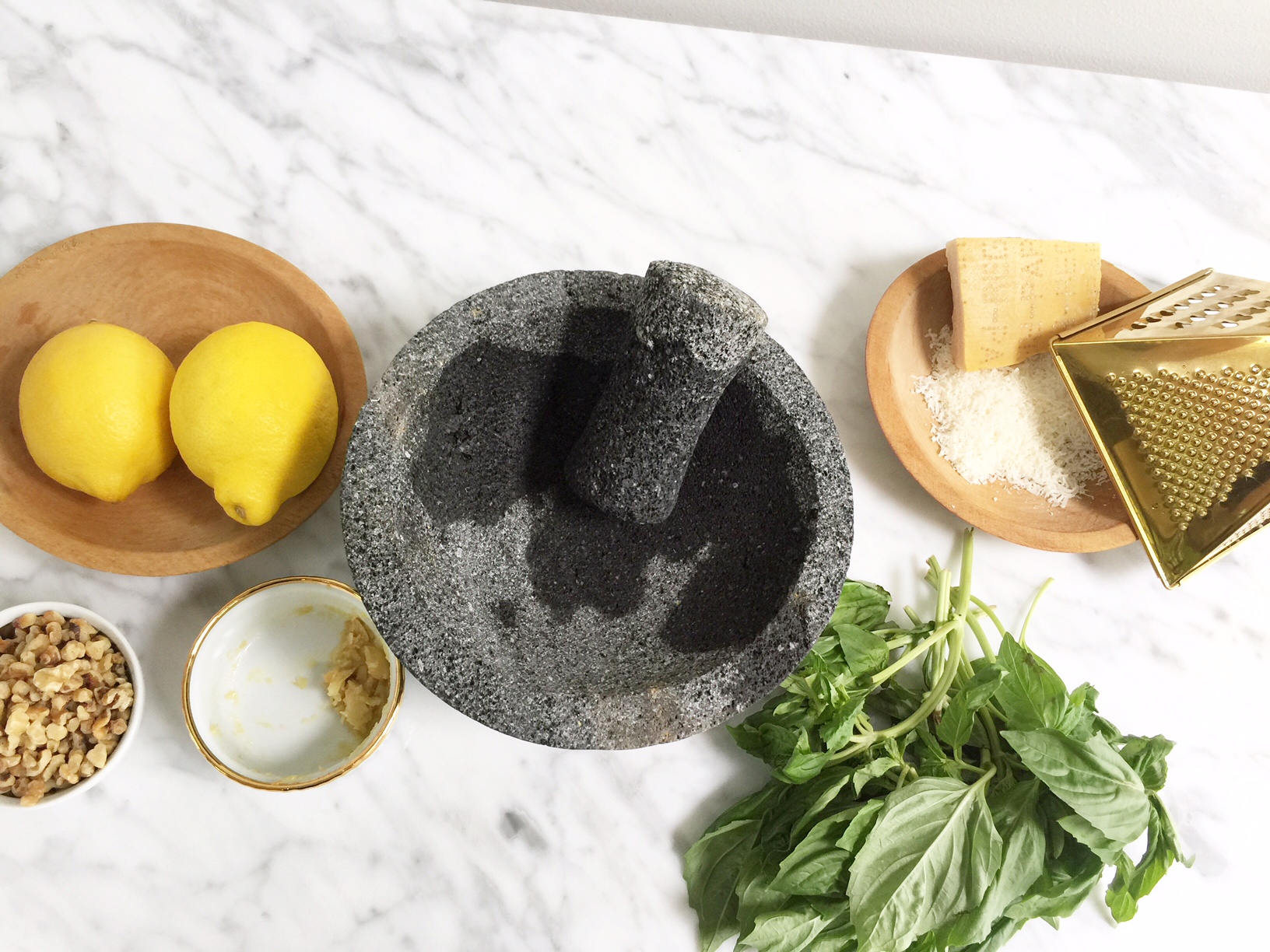 Mortar and Pestle Pesto La Famiglia Design Blog